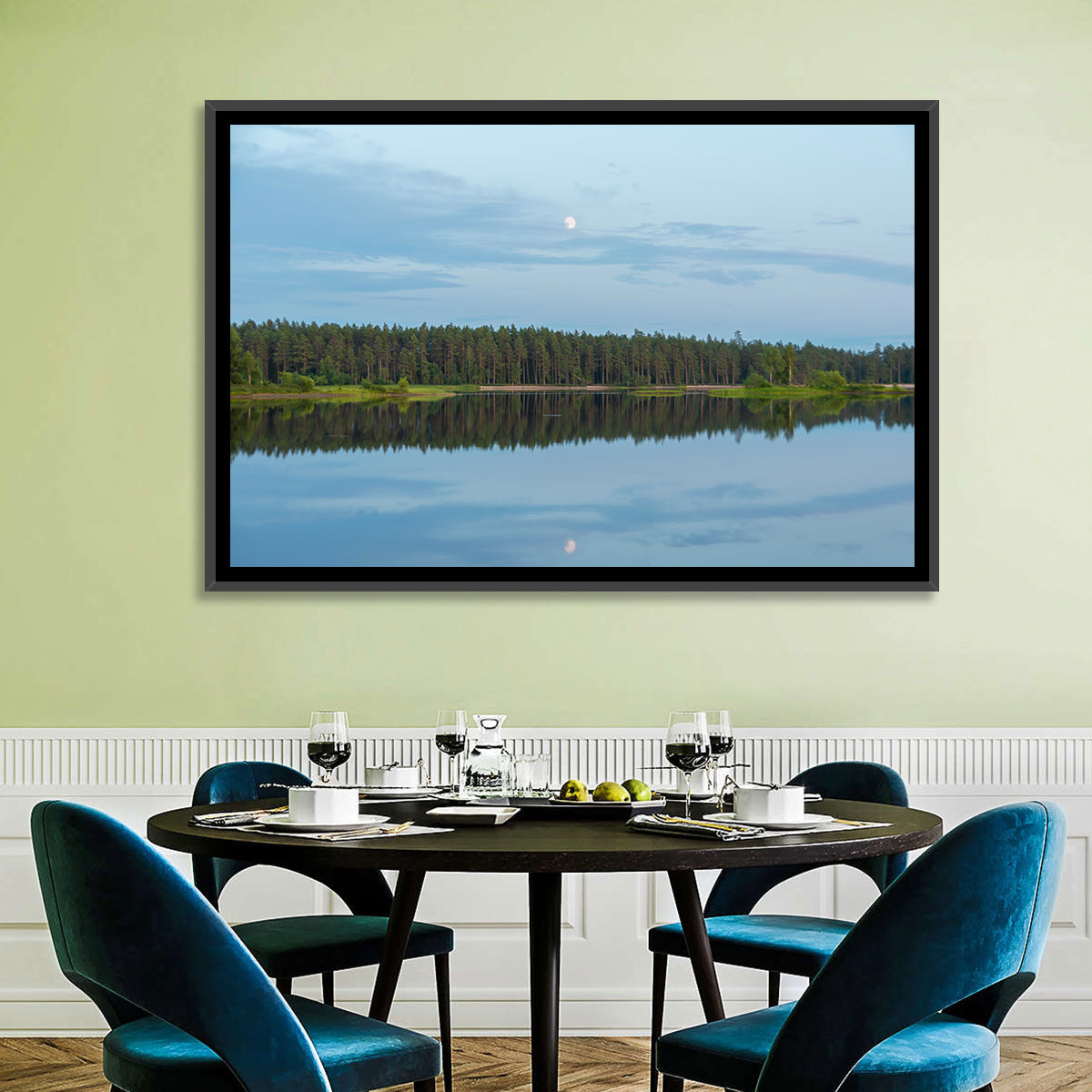Lake Vanern Moonlight Wall Art