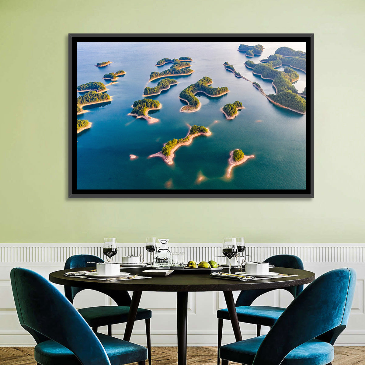 Qiandao Lake Aerial View Wall Art