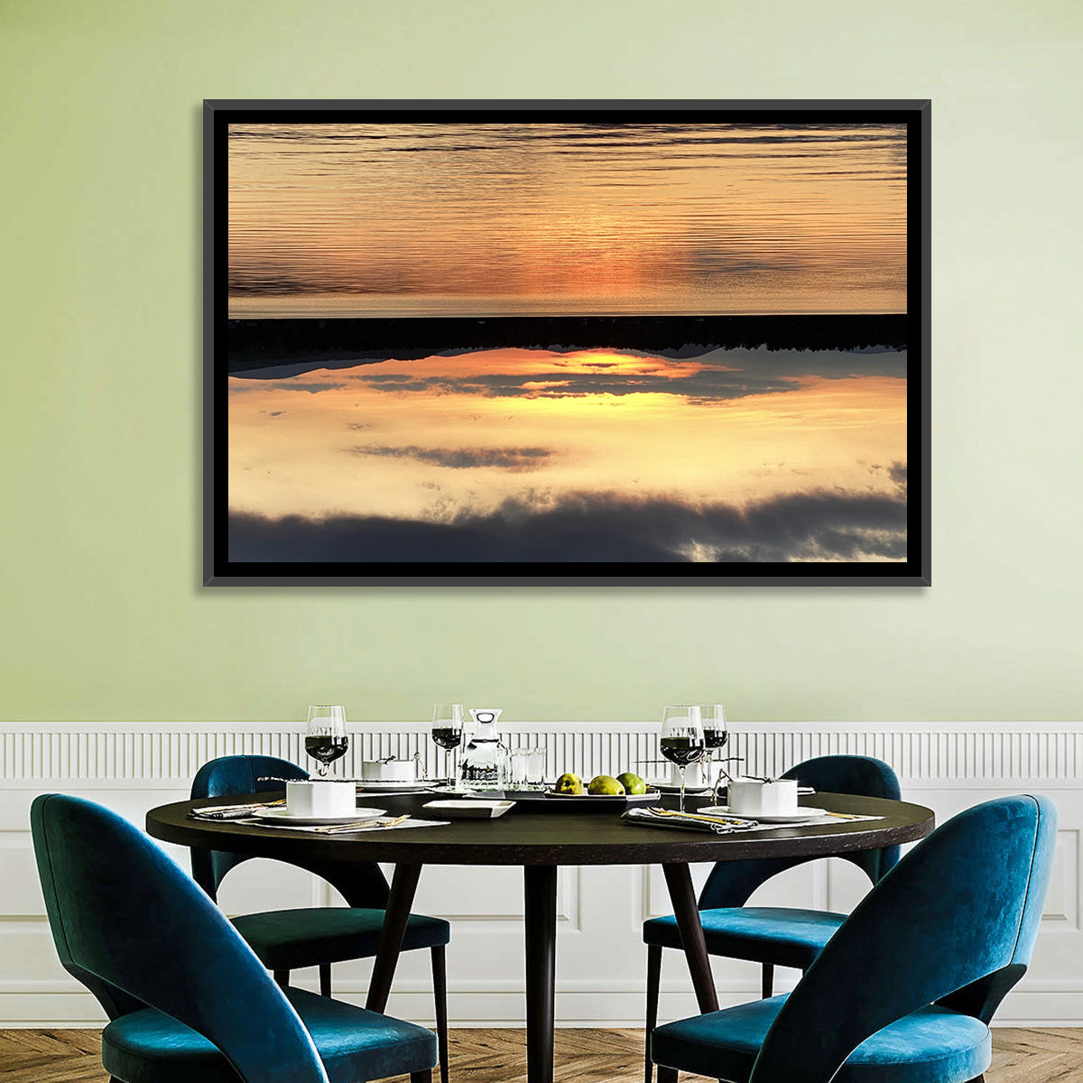 Lake Pleasant Golden Sunset Wall Art