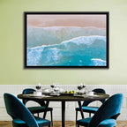 Turquoise Shoreline Aerial View Wall Art
