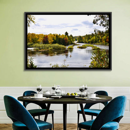 Tahquamenon River Autumn Scene Wall Art