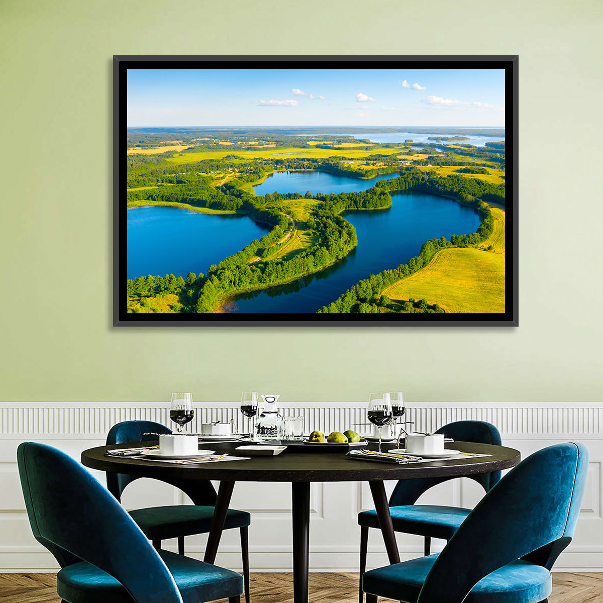 Narachanski Lake Meadows Aerial View Wall Art