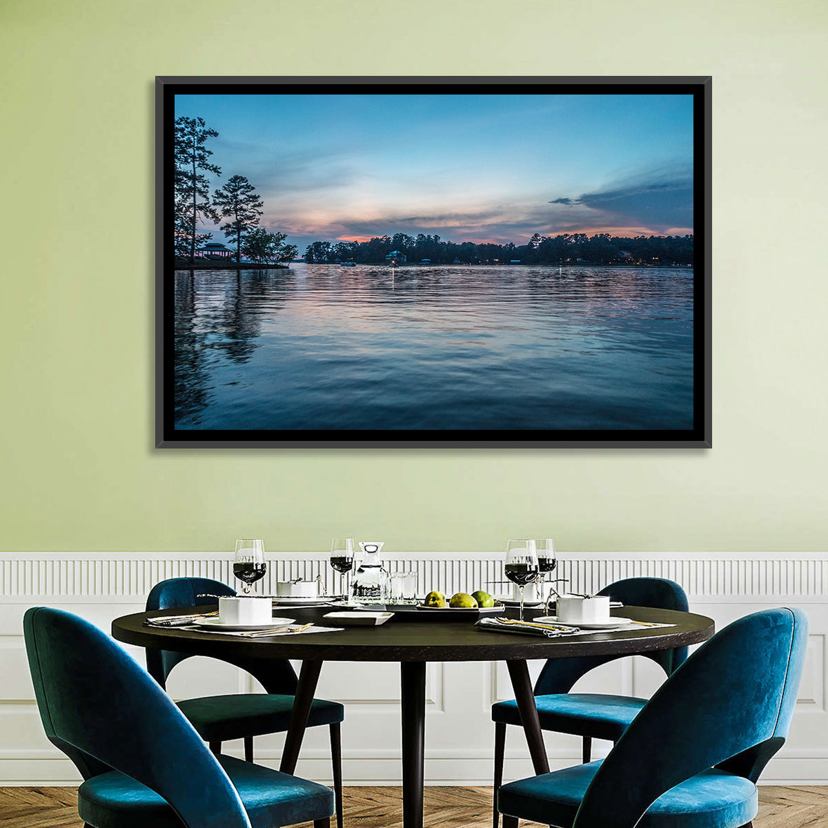 Lake Wateree Twilight Reflection Wall Art
