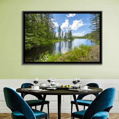 Lake Pend Oreille Wildflower View Wall Art