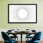White Bubble Sphere Tunnel Wall Art