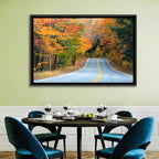 Autumn Road in New Hampshire Wall Art