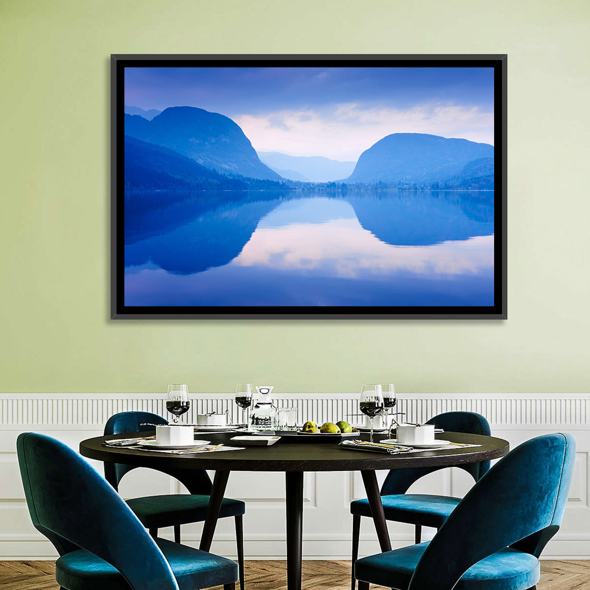 Lake Bohinj Morning Reflection Wall Art