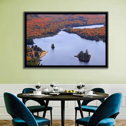 Lake Monroe Aerial with Islands Wall Art