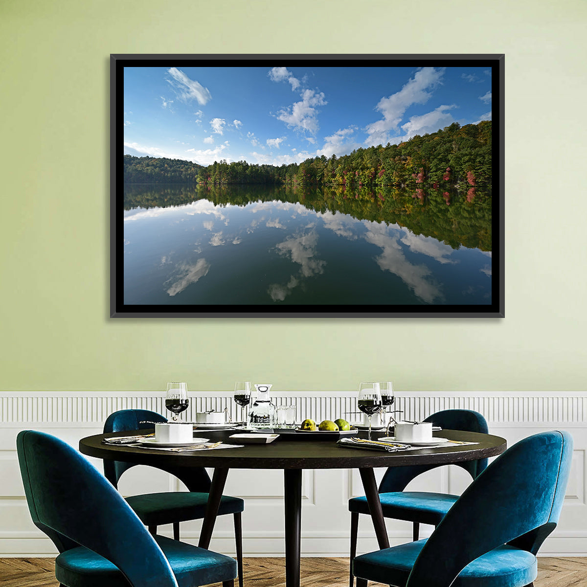 Autumn Reflection at Lake Santeetlah Wall Art