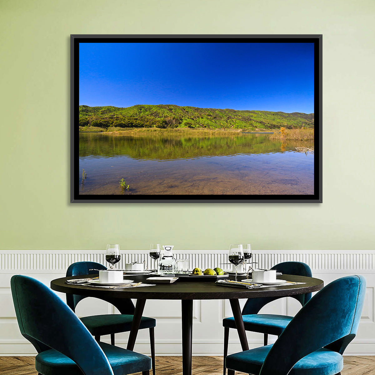Santa Barbara Lake Reflection Wall Art