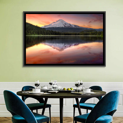 Mount Hood Reflected at Trillium Lake Wall Art