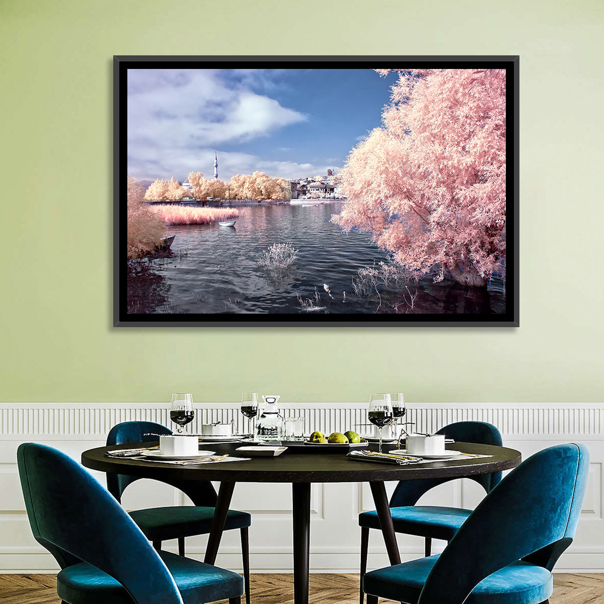 Golyazi Lake Infrared Landscape Wall Art