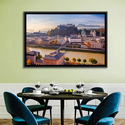 Salzburg Skyline at Golden Hour Wall Art