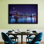 Brooklyn Bridge Moonlit Reflections Wall Art