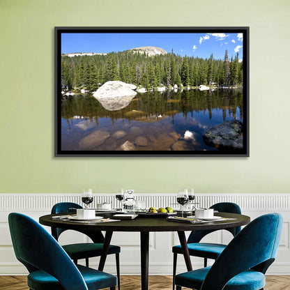 Colorado Forest Lake Reflection Wall Art