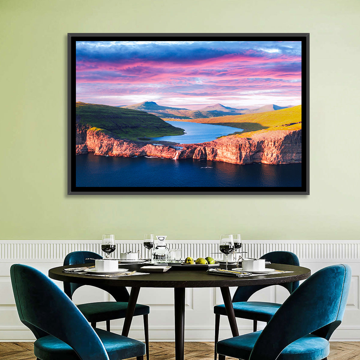 Sørvágsvatn Sunset Wall Art