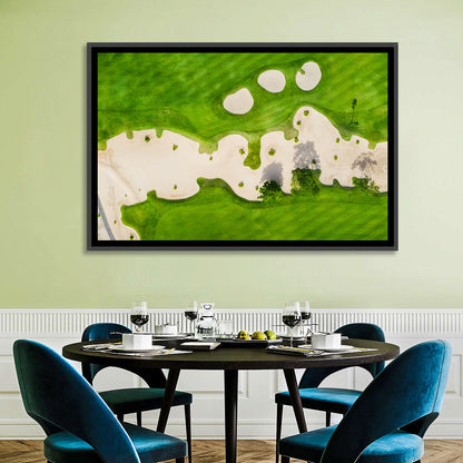 Aerial Golf Course Landscape Wall Art