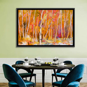 Forest Trees Painting Wall Art