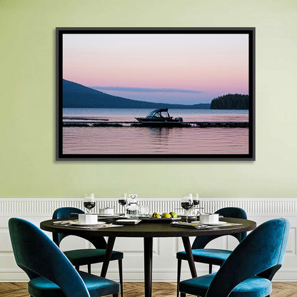 Odell Lake Dock at Twilight Wall Art
