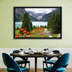 Lake Louise Poppies Wall Art