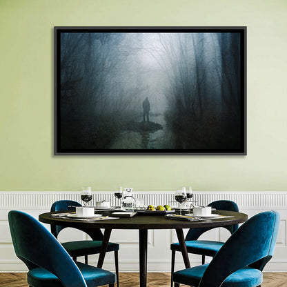 Foggy Forest Pathway Wall Art