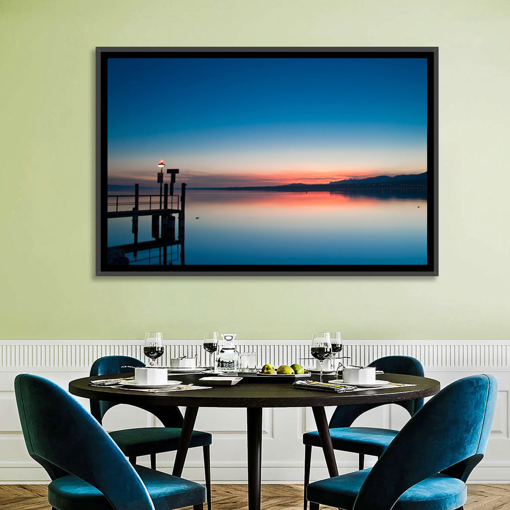 Lake Geneva Sunrise Pier Wall Art