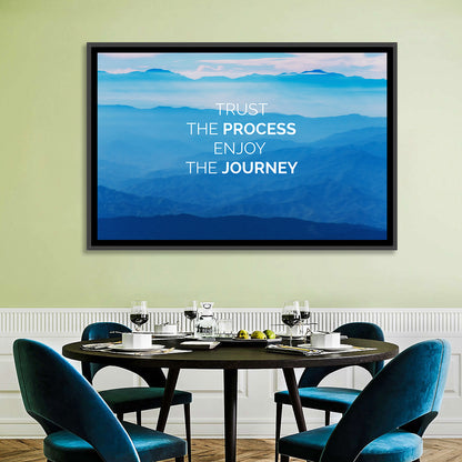 Trust the Process Mountain Layers Wall Art