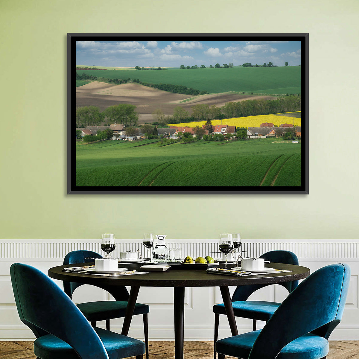 Gentle Moravian Hills Wall Art