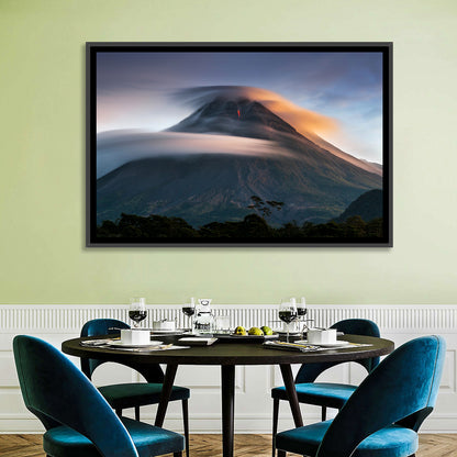 Mount Merapi at Dusk Wall Art