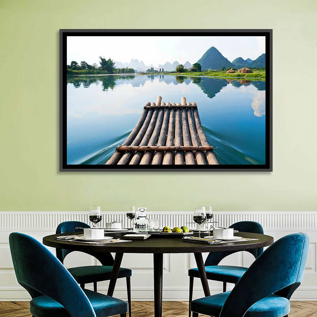 Li River Bamboo Raft, Guilin Wall Art