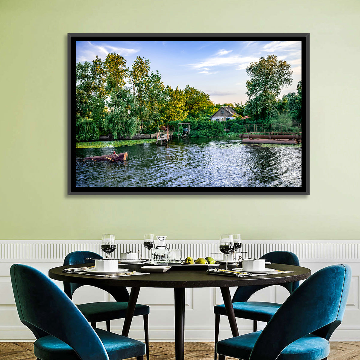 Konka River Golden Hour Wall Art