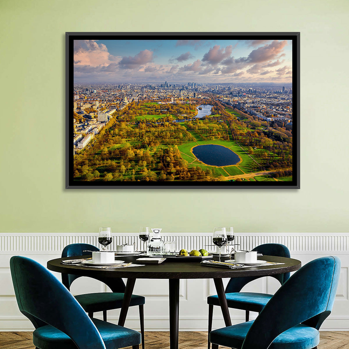 Hyde Park Aerial View Wall Art