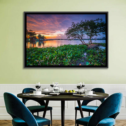 Cipondoh Lake Hyacinth Sunset Wall Art
