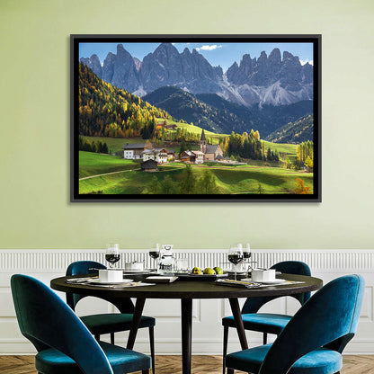Santa Maddalena Autumn Village Wall Art