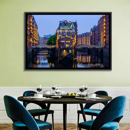 Wasserschloss Blue Hour Reflections Wall Art