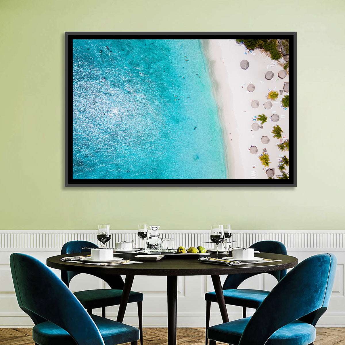 Cas Abou Aerial Shoreline Wall Art