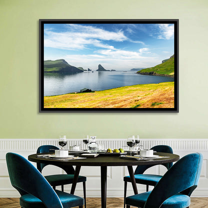 Tindhólmur and Drangarnir Coastal Bay Wall Art