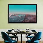 Sunlit Canyon Rim at Dusk Wall Art