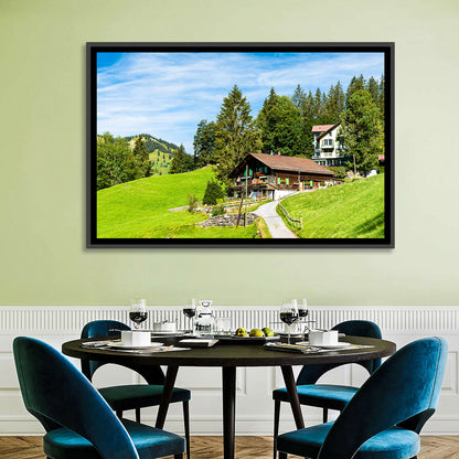 Wengen Alpine Chalet Path Wall Art