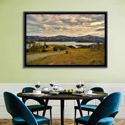 Akaroa Lake Gravel Path View Wall Art