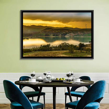 Andalucia Wind Farm at Golden Hour Wall Art