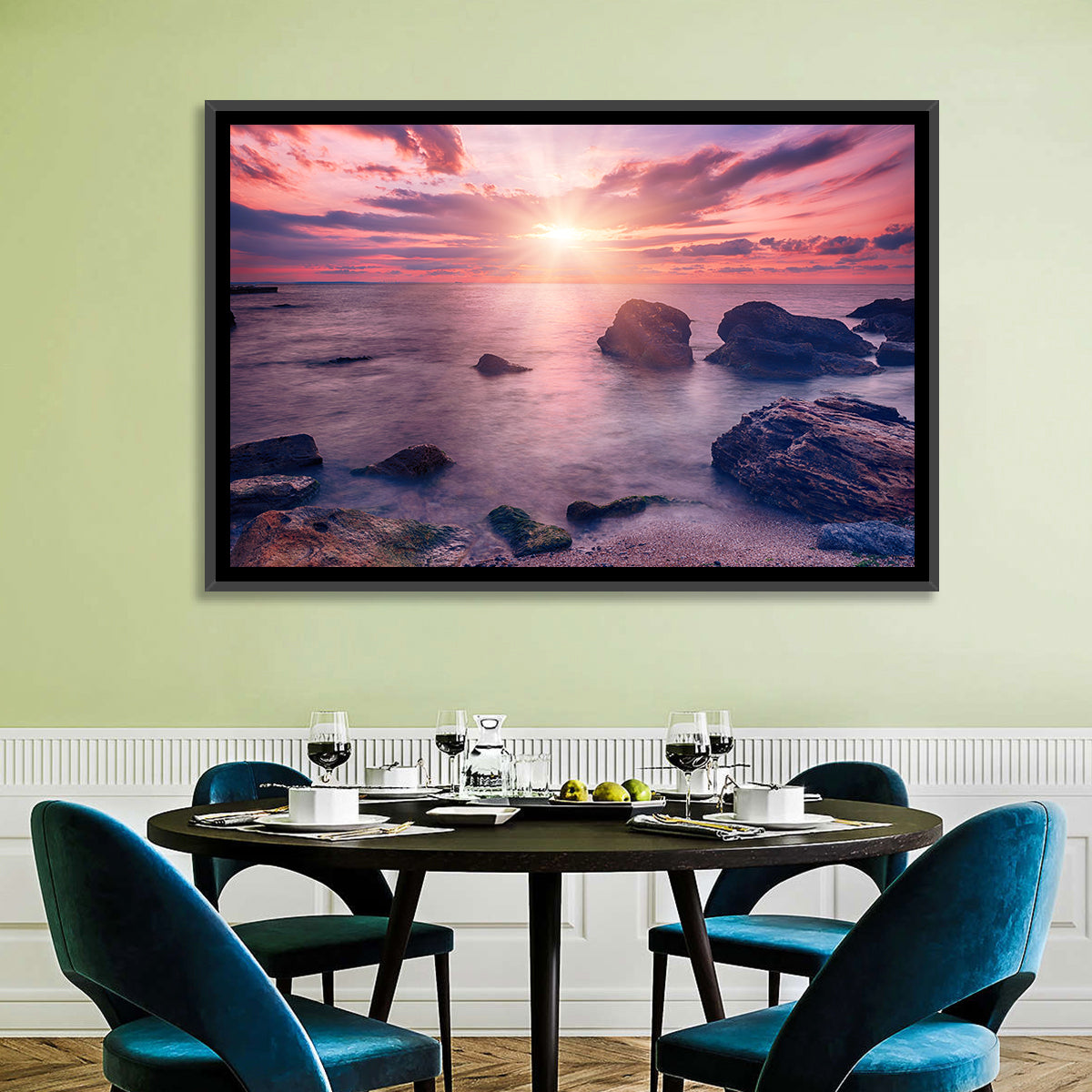 Ethereal Sea Sunrise Wall Art