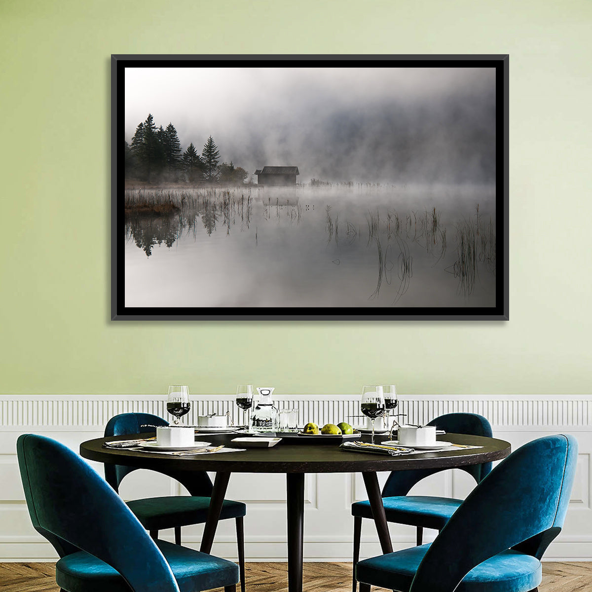Ferchensee Morning Mist Wall Art