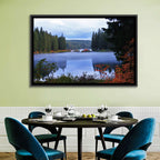 Lynn County Lake Cabin Reflection Wall Art