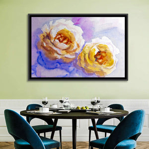 Artistic Roses Couple Wall Art