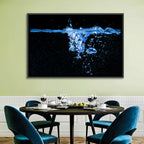 Underwater Bubble Motion Wall Art