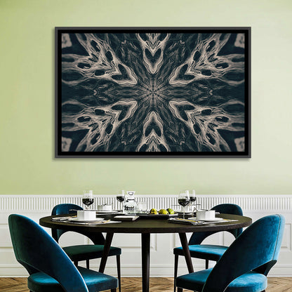 Black Gothic Demon Mandala Wall Art