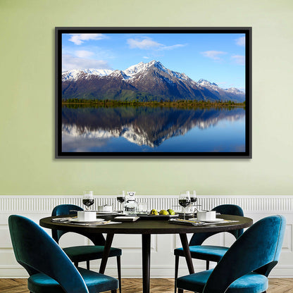 Pioneer Peak Reflected in Jim Lake Wall Art