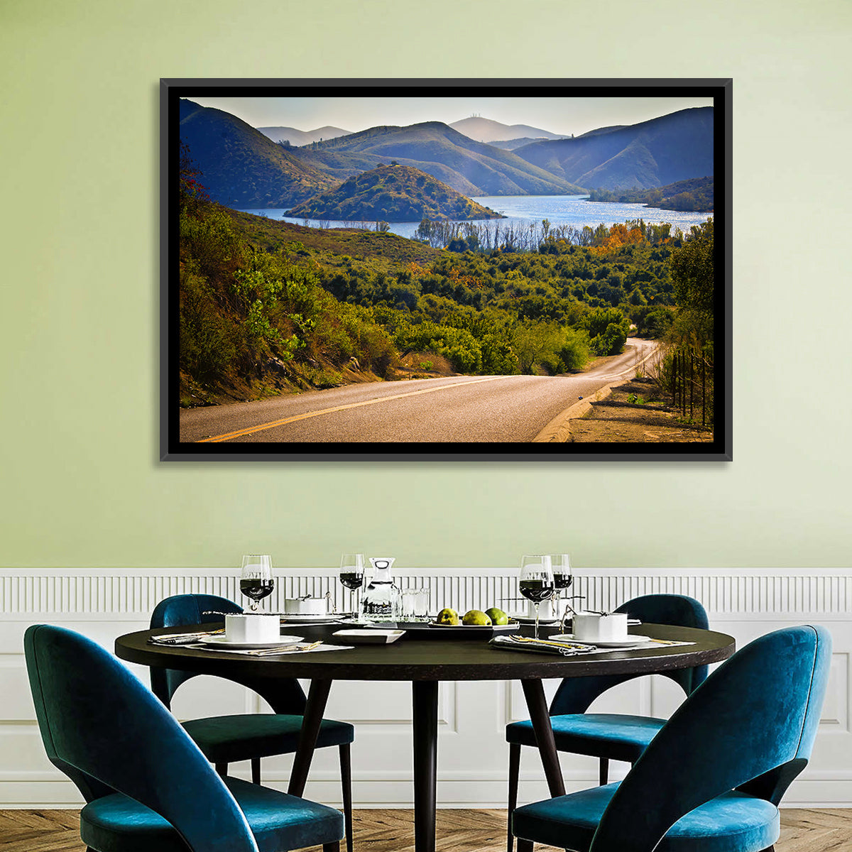 Lake Hodges Roadside Vista Wall Art