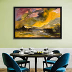 Coastal Storm Over Distant Water Wall Art